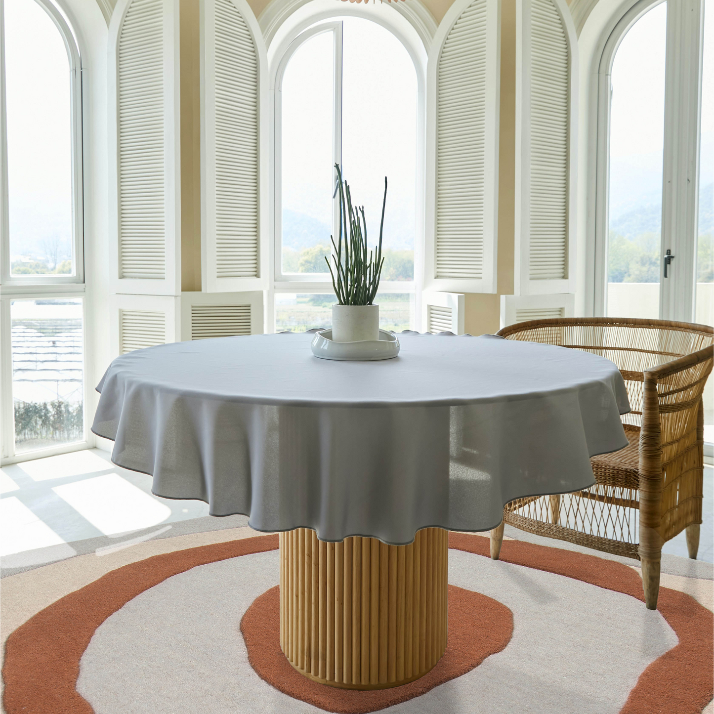 Magic Circle Rug - Brown